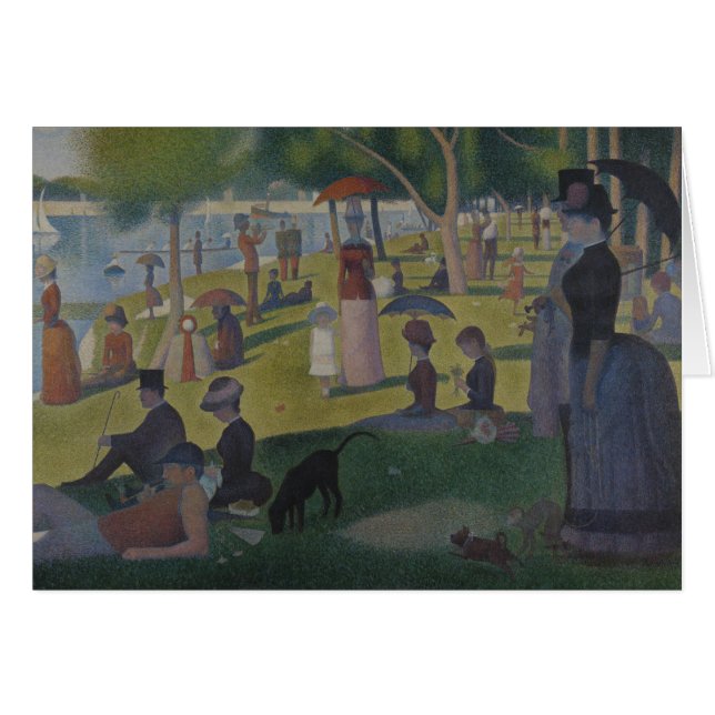 Georges Seurat - A Söndag på La Grande Jatte Hälsningskort (Framsidan Horizontal)