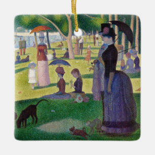 Georges Seurat - A Söndag på La Grande Jatte Julgransprydnad Keramik