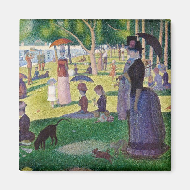 Georges Seurat - A Söndag på La Grande Jatte Magnet (Framsidan)