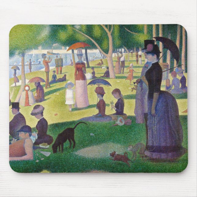 Georges Seurat - A Söndag på La Grande Jatte Musmatta (Framsidan)