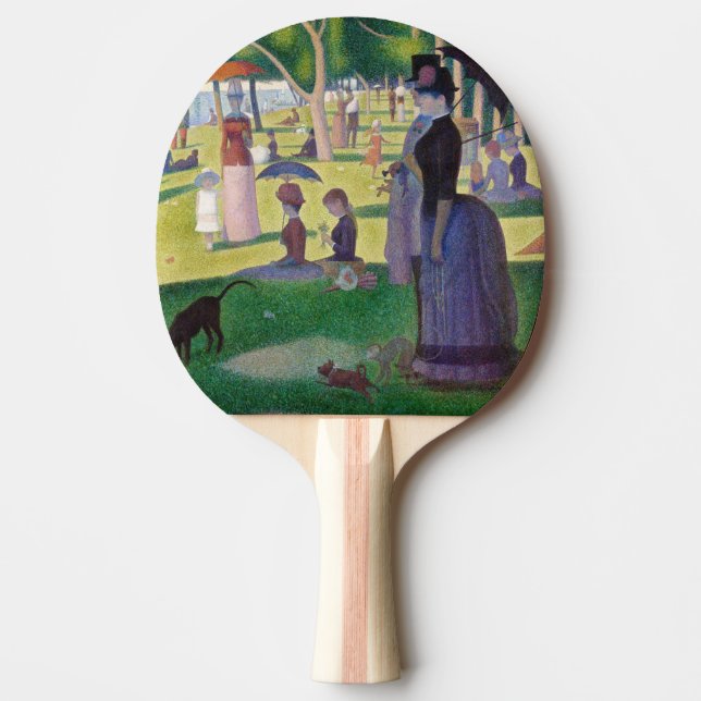 Georges Seurat - A Söndag på La Grande Jatte Pingisracket (Framsidan)