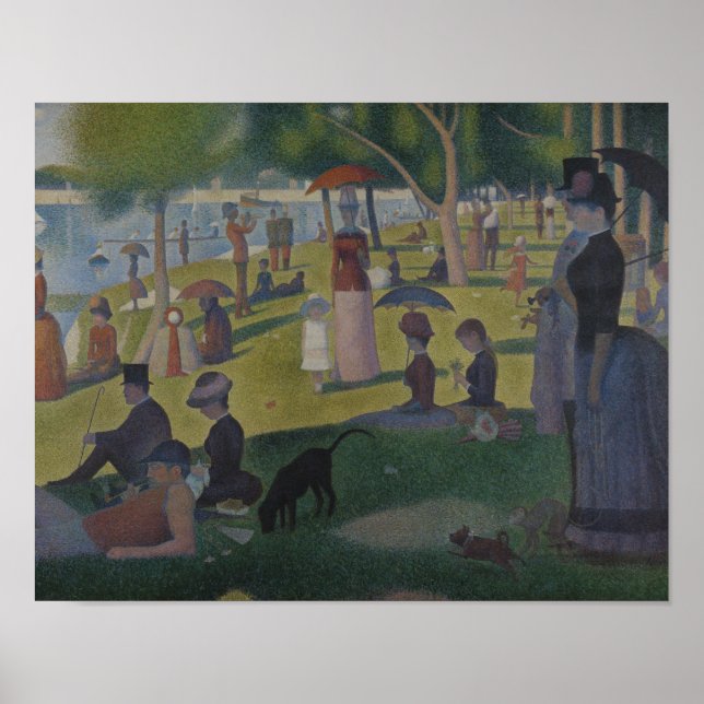 Georges Seurat - A Söndag på La Grande Jatte Poster (Framsidan)