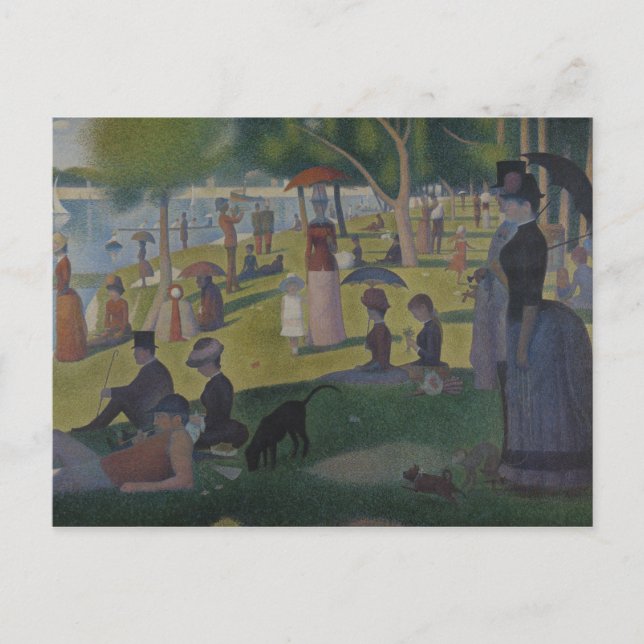 Georges Seurat - A Söndag på La Grande Jatte Vykort (Framsida)