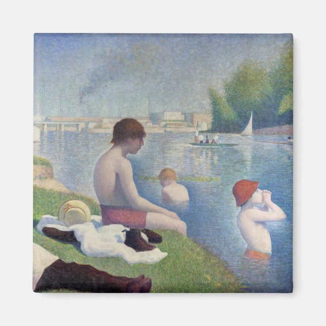 Georges Seurat - Bathers at Asnieres Magnet (Framsidan)