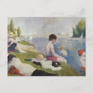 Georges Seurat - Bathers at Asnieres Vykort