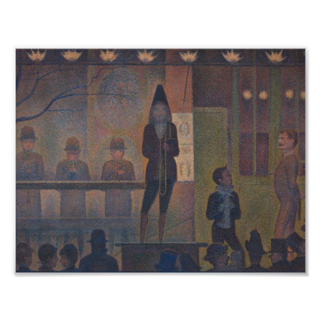 Georges Seurat - Circus Sideshow Fototryck (Framsidan)