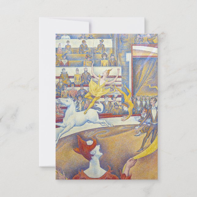 Georges Seurat - Circus Tack Kort (Framsida)