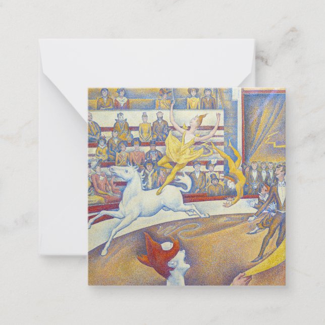 Georges Seurat - Cirkus Anteckningskort (Framsida)