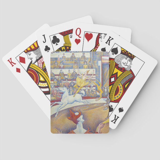 Georges Seurat - Cirkus Casinokort (Baksidan)