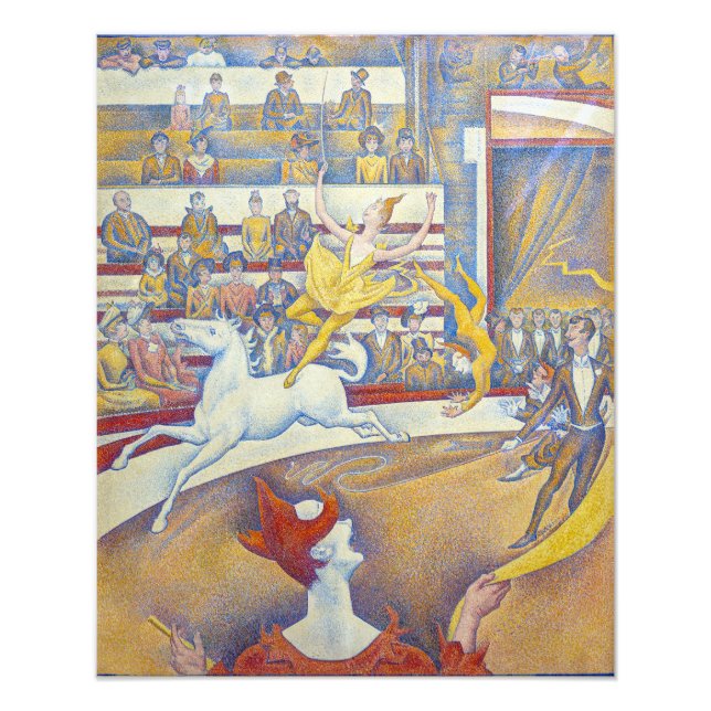 Georges Seurat - Cirkus Fototryck (Framsidan)