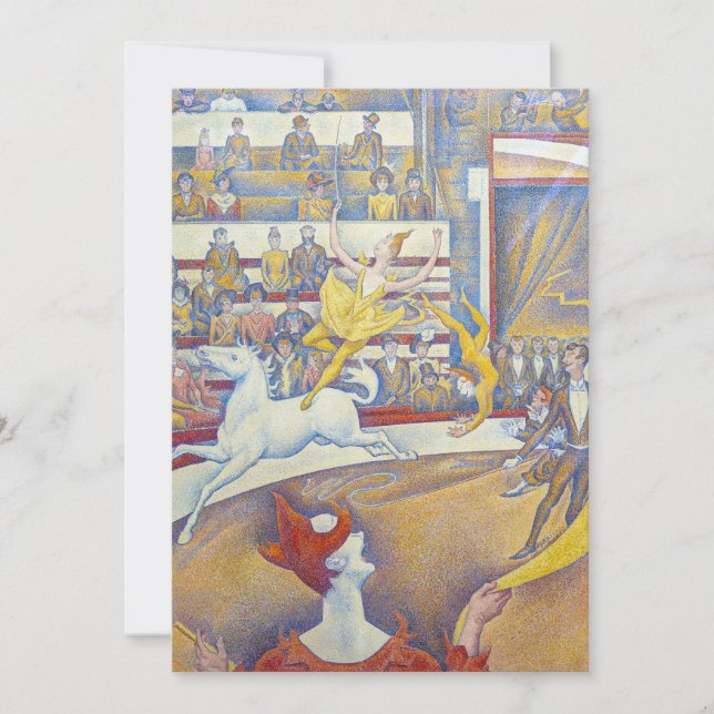 Georges Seurat - Cirkus Inbjudningar (Framsida)