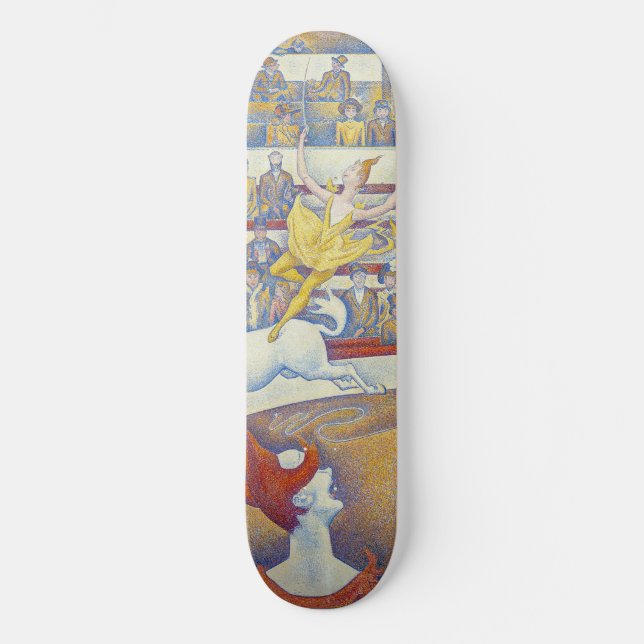 Georges Seurat - Cirkus Mini Skateboard Bräda 18,5 Cm (Framsida)