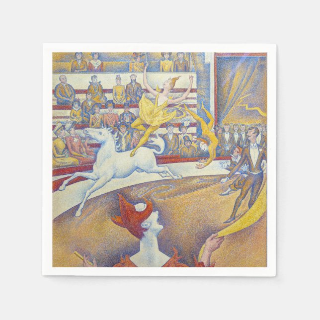 Georges Seurat - Cirkus Pappersservett (Framsidan)