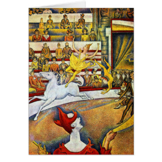 Georges Seurat - cirkusen Hälsningskort