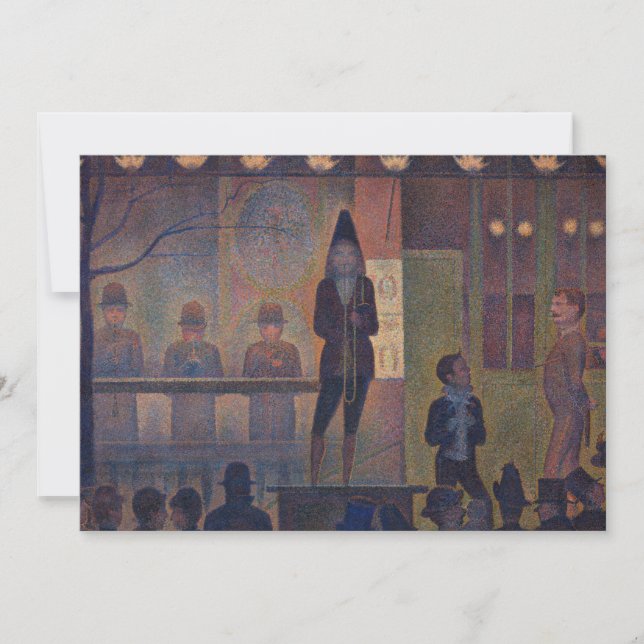 Georges Seurat - Cirkusföreställning Inbjudningar (Framsida)