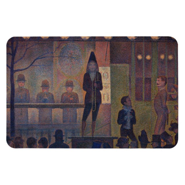 Georges Seurat - Cirkusföreställning Magnet (Horisontell)