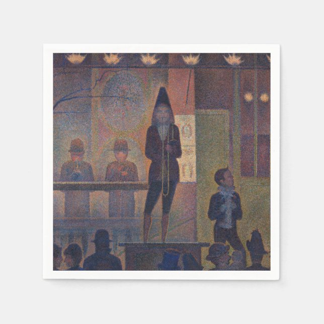 Georges Seurat - Cirkusföreställning Pappersservett (Framsidan)