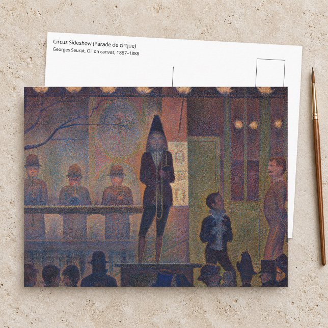 Georges Seurat - Cirkusrevy Vykort (Skapare uppladdad)