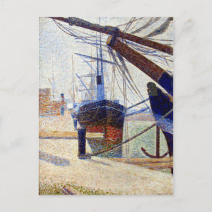 Georges Seurat Corner of the Harbour of Honfleu Vykort