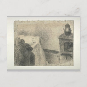 Georges Seurat - del av studion Vykort