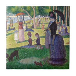 Georges Seurat - En söndag på La Grande Jatte Kakelplatta