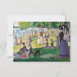Georges Seurat - En söndag på La Grande Jatte Tack Kort