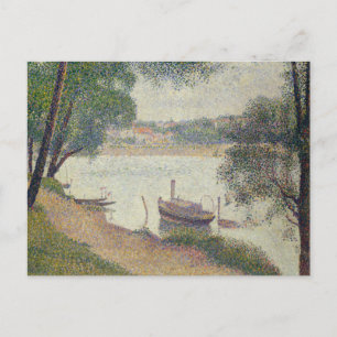 Georges Seurat - Grått Weather, Grande Jatte Vykort