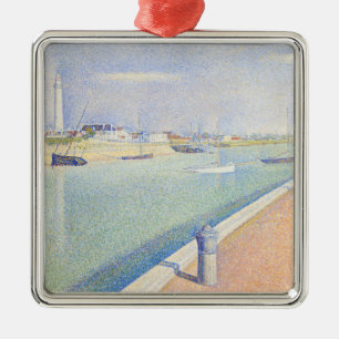 Georges Seurat - Gravelines kanal Julgransprydnad Metall