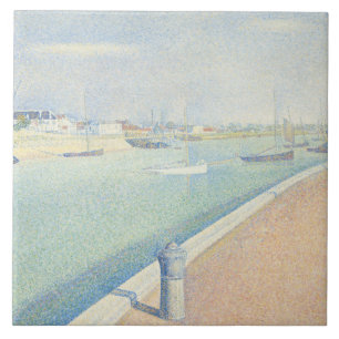 Georges Seurat - Gravelines kanal Kakelplatta