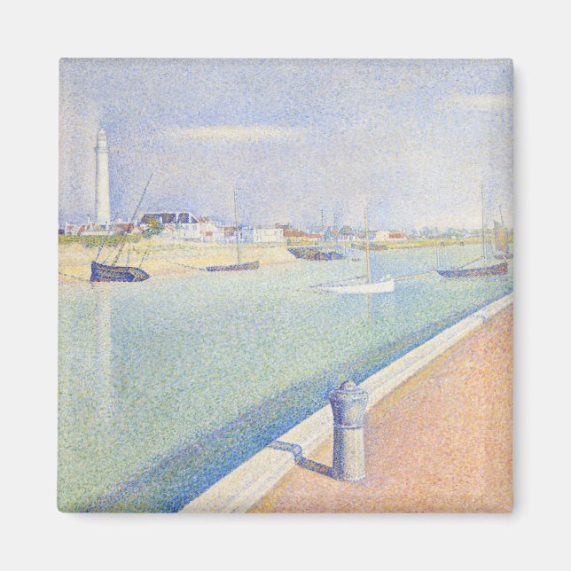 Georges Seurat - Gravelines kanal Magnet (Framsidan)