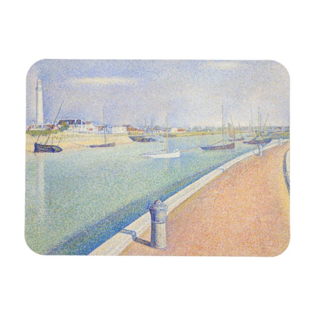 Georges Seurat - Gravelines kanal Magnet (Horisontell)