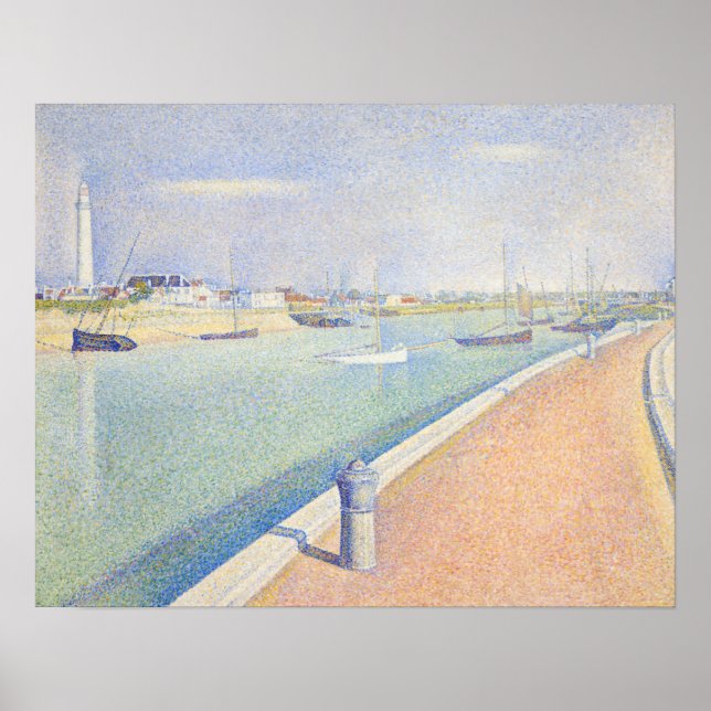 Georges Seurat - Gravelines kanal Poster (Framsidan)