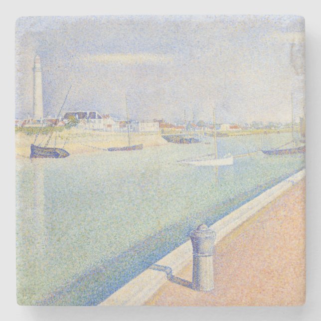 Georges Seurat - Gravelines kanal Stenunderlägg (Framsidan)