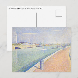 Georges Seurat - Gravelines kanal Vykort