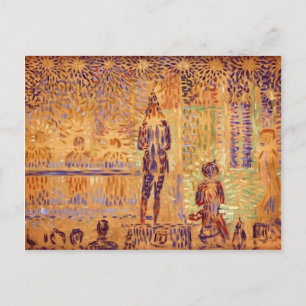 Georges Seurat- "Inbjudan till Sideshow" Vykort