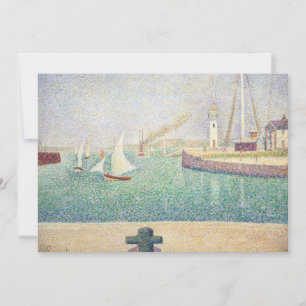 Georges Seurat - Intrance of the Port of Honfleur Inbjudningar