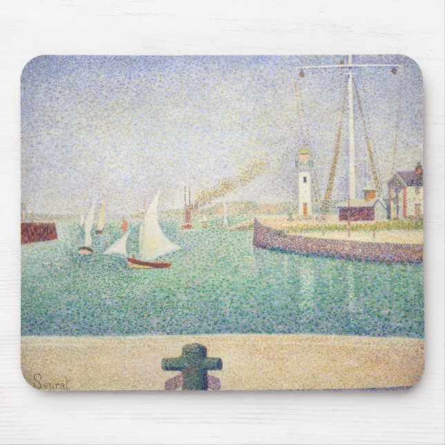 Georges Seurat - Intrance of the Port of Honfleur Musmatta (Framsidan)