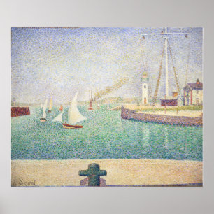 Georges Seurat - Intrance of the Port of Honfleur Poster