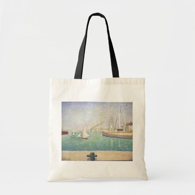 Georges Seurat - Intrance of the Port of Honfleur Tygkasse (Framsidan)
