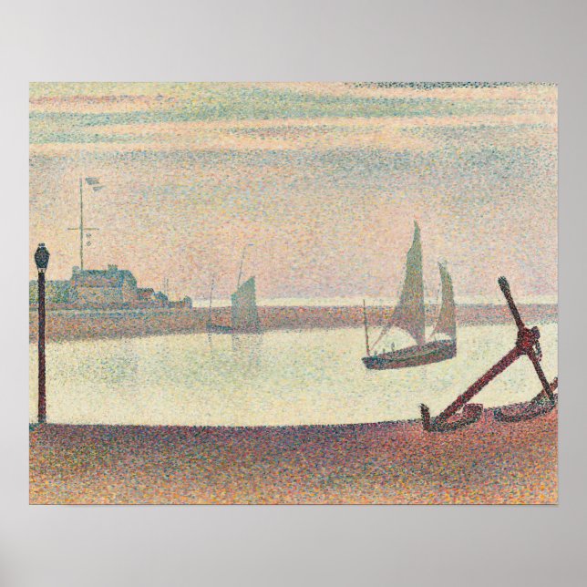 Georges Seurat - Kanalen vid Gravelines Poster (Framsidan)