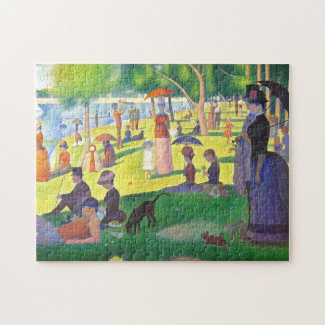 Georges Seurat La Grande Jatte Fine Art Painting Pussel (Horisontell)