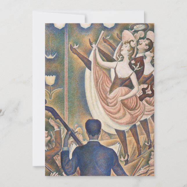 Georges Seurat - Le Chahut Inbjudningar (Framsida)