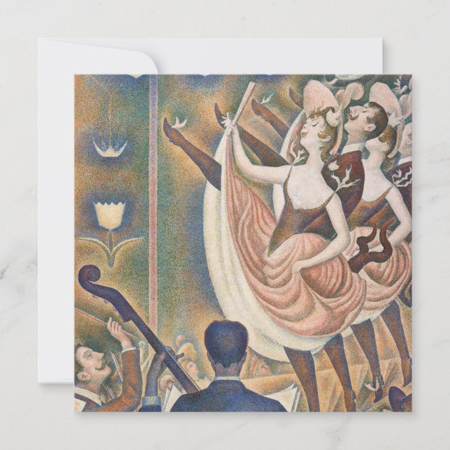 Georges Seurat - Le Chahut Tack Kort (Framsida)