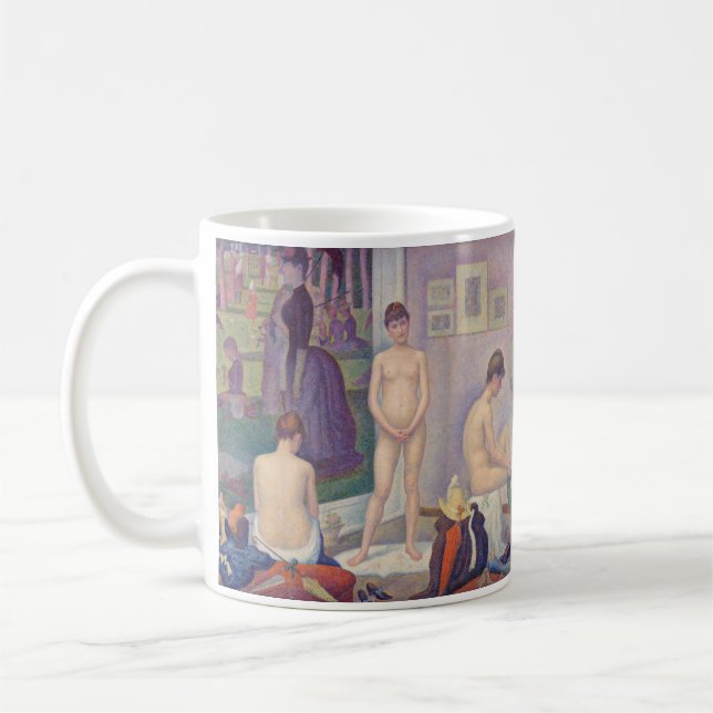 Georges Seurat - Modellerna Kaffemugg (Vänster)