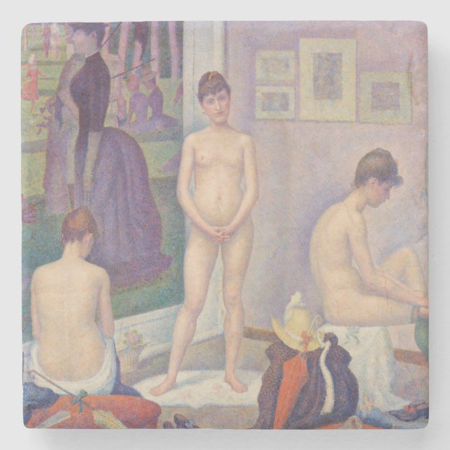 Georges Seurat - Modellerna Stenunderlägg (Framsidan)
