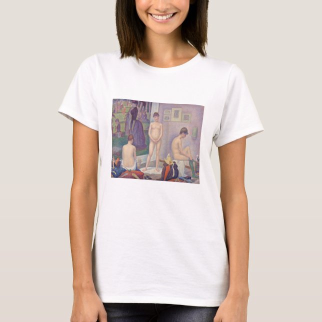 Georges Seurat - Modellerna T Shirt (Framsida)