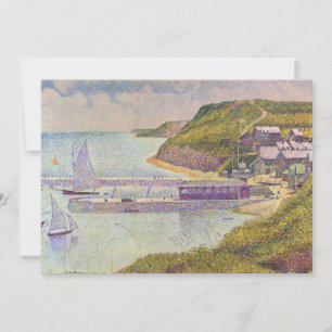 Georges Seurat - Port-en-Bessin vid högvattenlinje Inbjudningar
