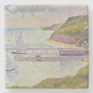 Georges Seurat - Port-en-Bessin vid högvattenlinje Stenunderlägg
