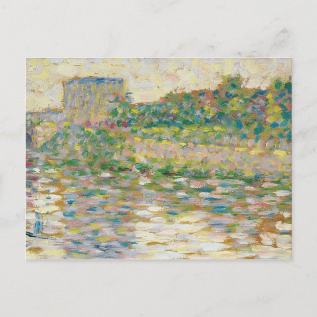 Georges Seurat - Seine at Courbevoie Vykort (Framsida)