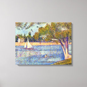 Georges Seurat Seinen och laen stora Jatte Canvastryck
